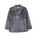 Vintage Preston & York Women’s Leather Trench Coat Dark Brown