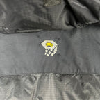 Vintage Mountain Hard Wear Two Tone Hooded Puffer Jacket Black