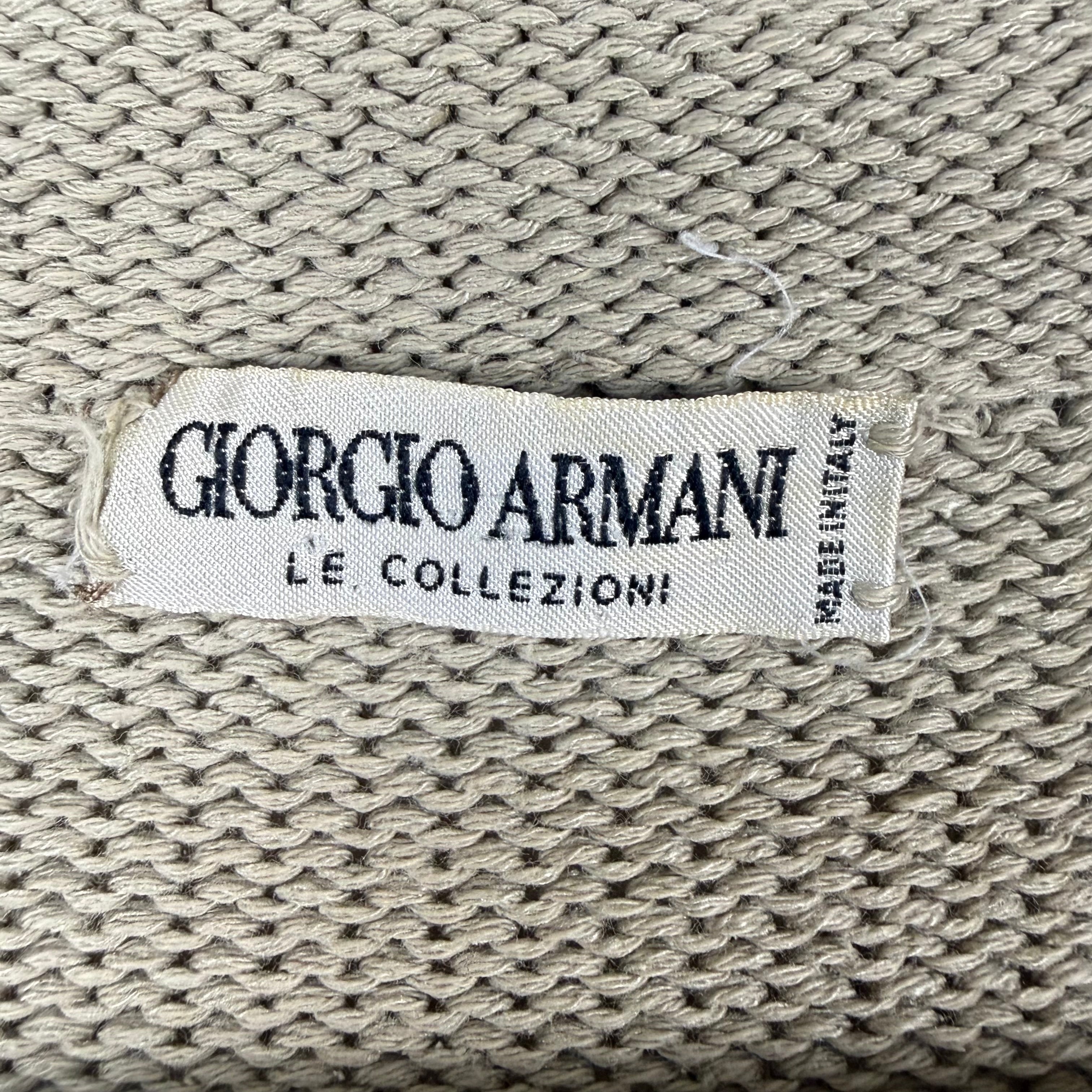 Vintage Giorgio Armani Women’s V Neck Knit Cream