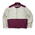 1980’s Givenchy Two Tone Full Zip Jacket Burgundy/Cream