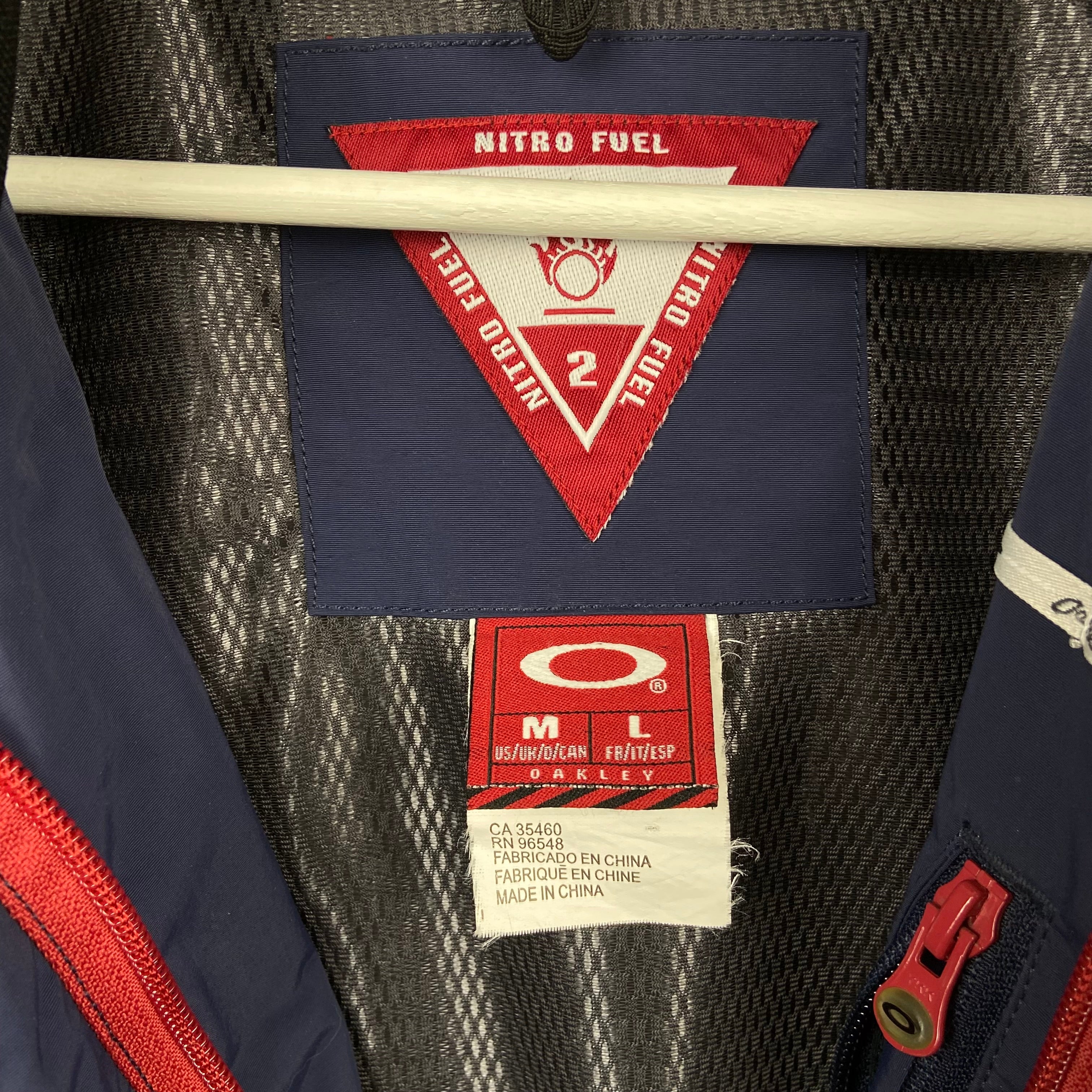 Vintage Oakley Nitro Fuel Ski Jacket Ice Blue/White