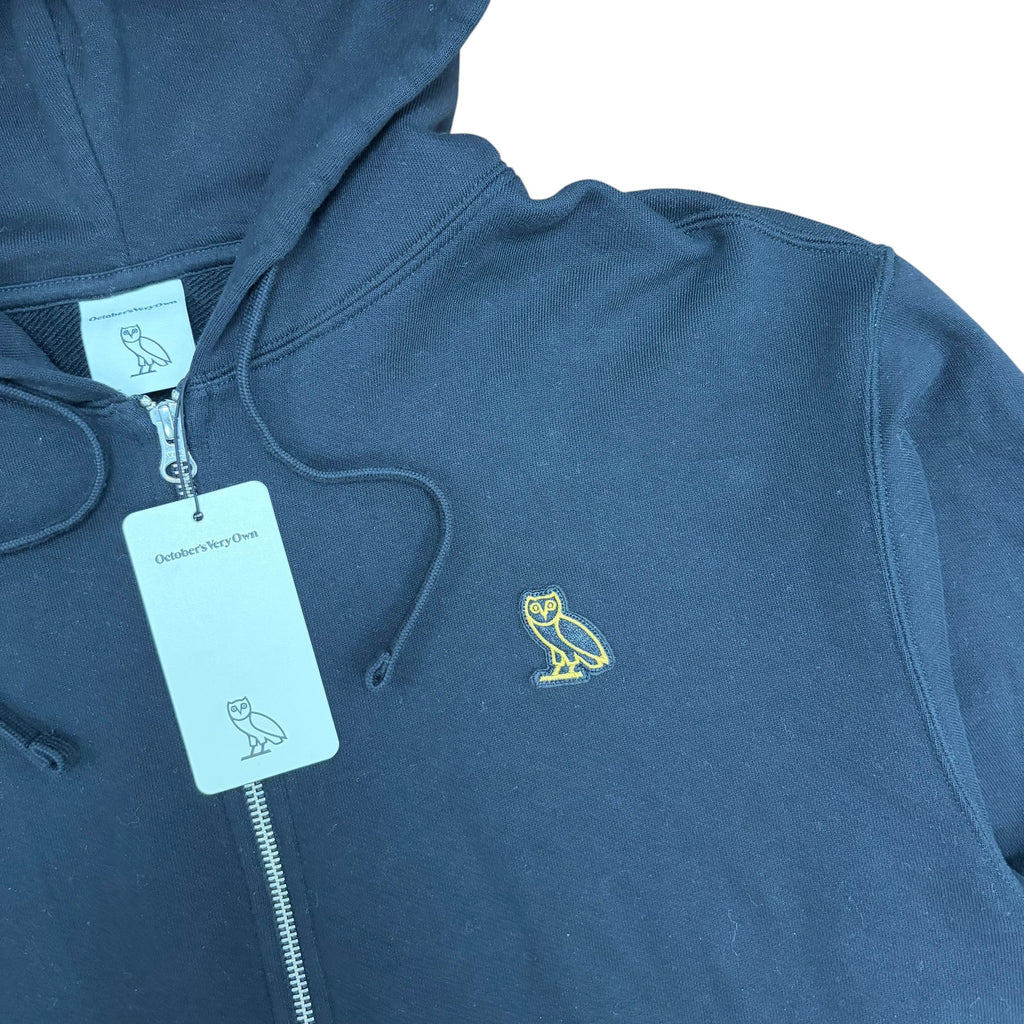 OVO Black Zip Up Hoodie Black