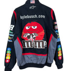 Vintage Jeff Hamilton NASCAR Kyle Busch M&Ms Racing Jacket Black
