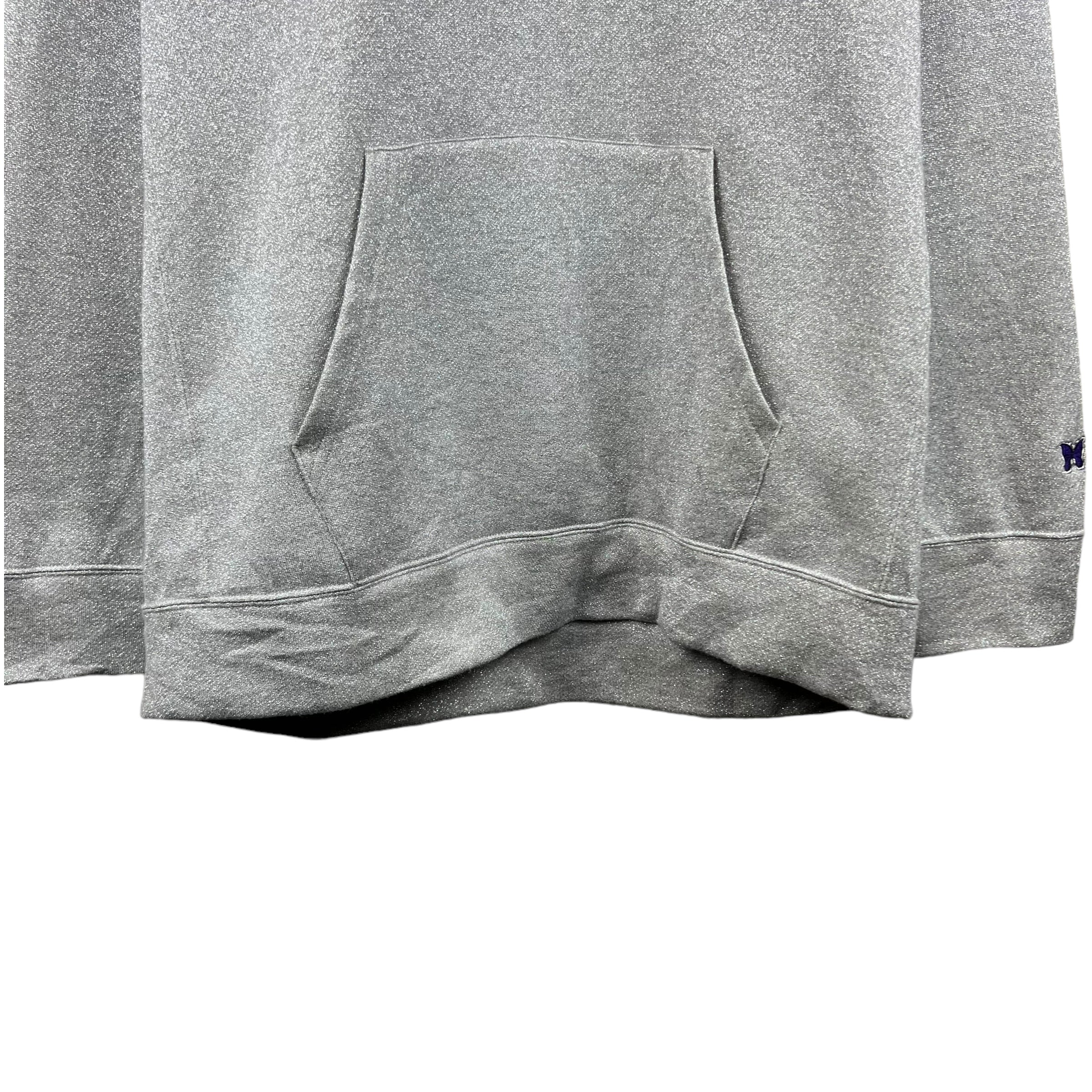 Needles Butterfly Logo Glitter Hoodie Grey