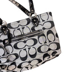 Coach Signature Poppy Metallic Tote Bag