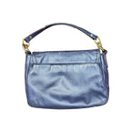 Coach Leather Shoulder Satchel Purse/Crossbody Bag Indigo Blue