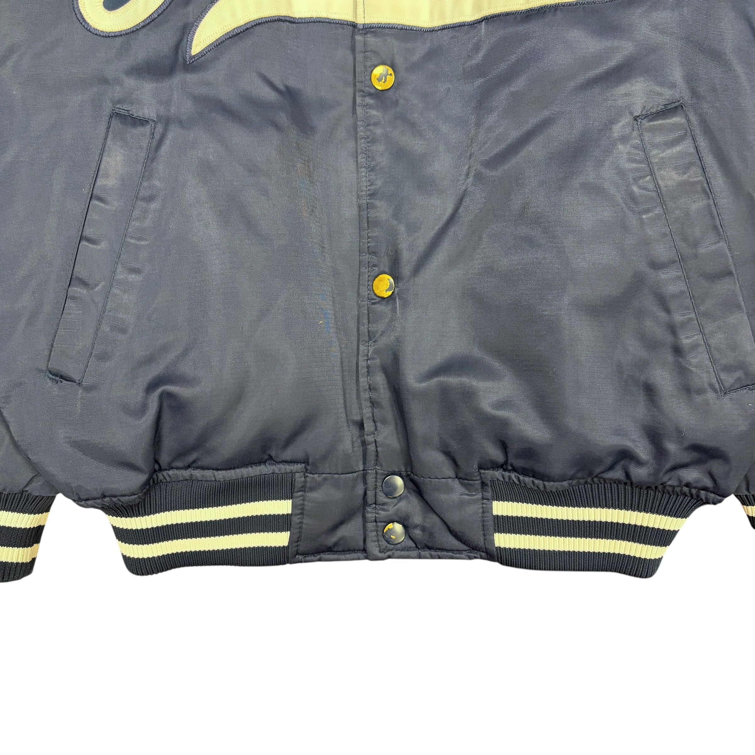 Vintage Majestic MLB New York Yankees Embroidered Satin Bomber Jacket