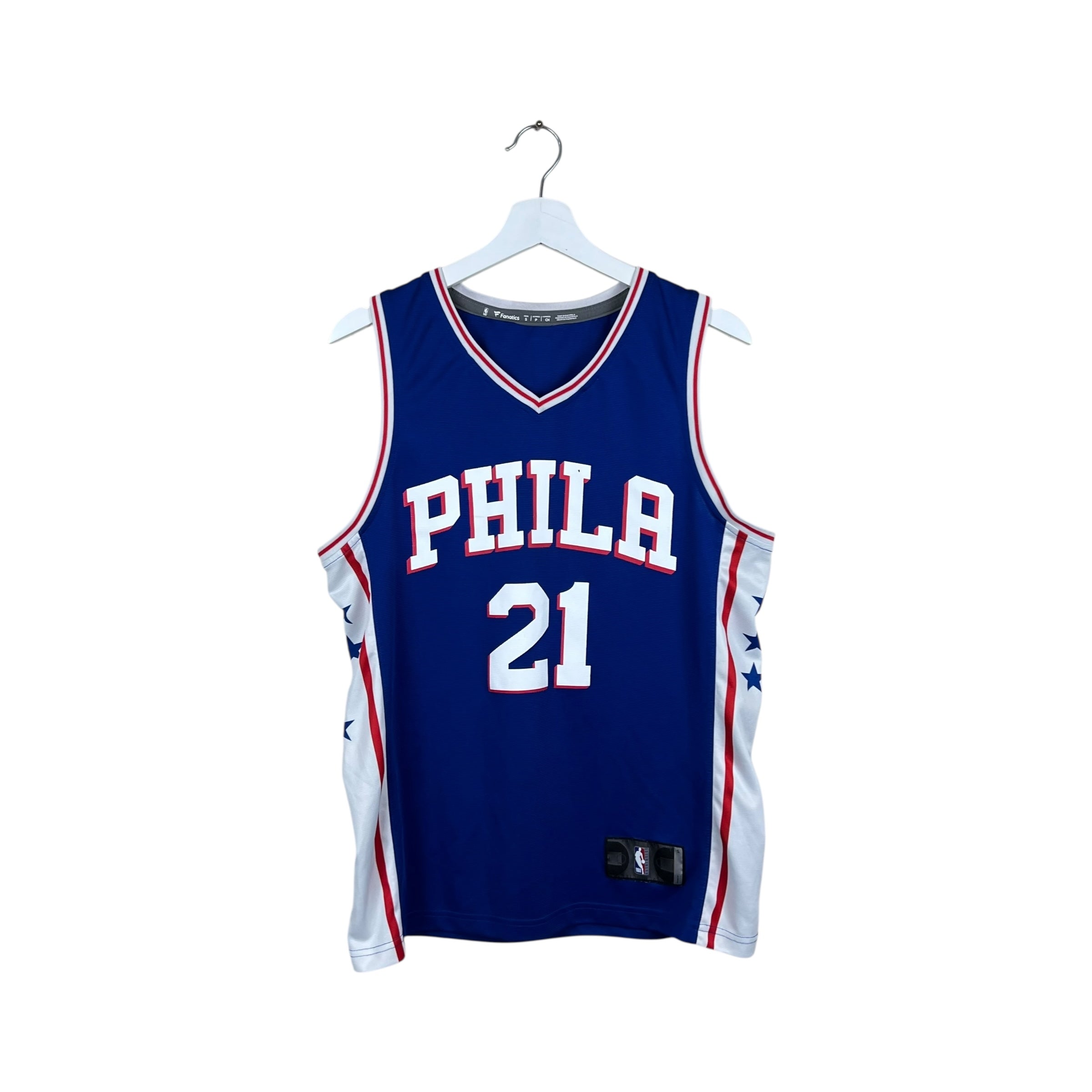 Vintage Fanatics NBA Philadelphia 76ers Joel Embiid Away Jersey