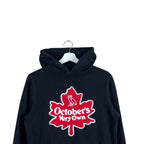 OVO Maple Leaf Logo Hoodie Black