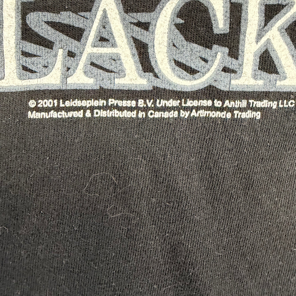 2001 Brockum AC/DC “Back in Black” Album Tee Black