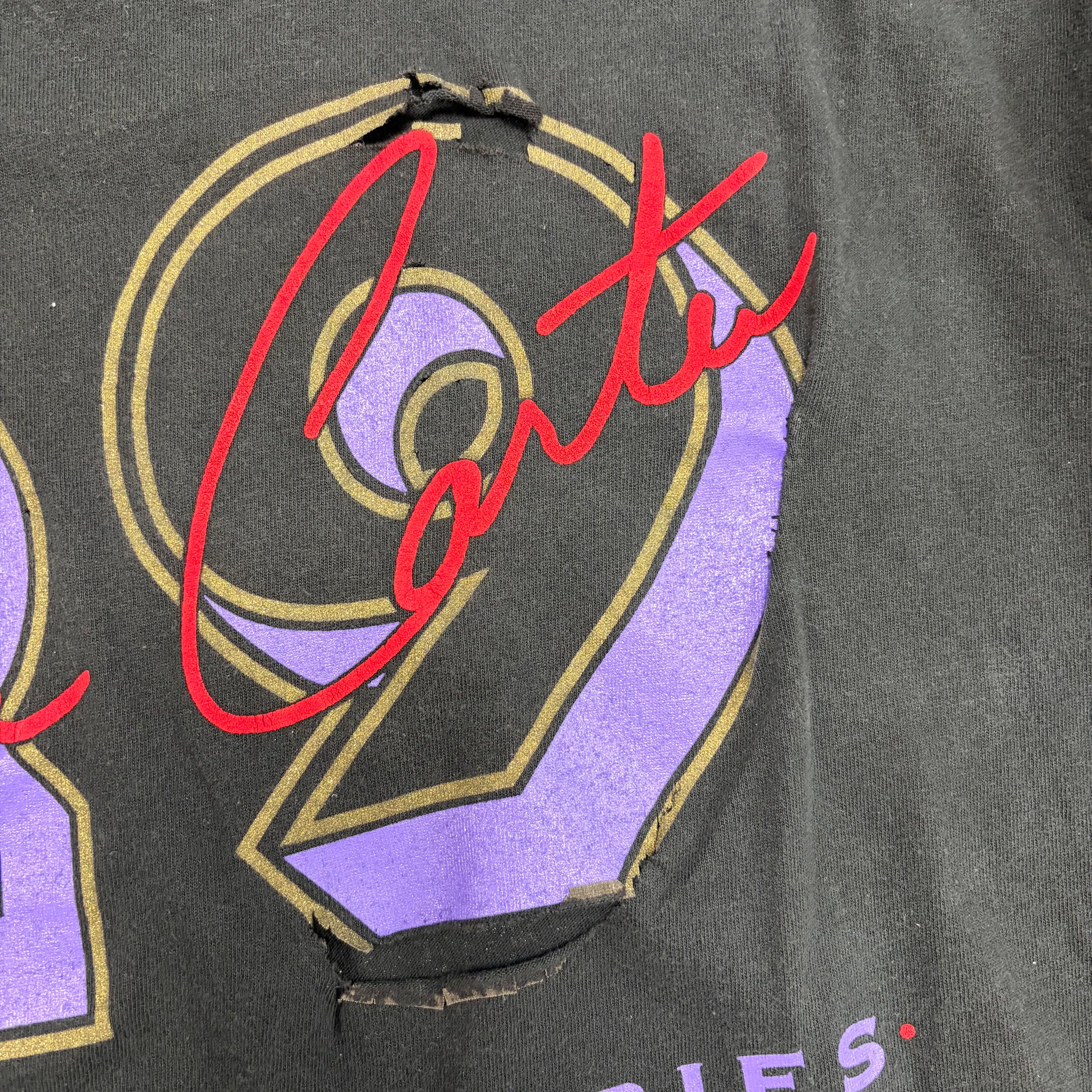 Vintage MLB Player Joe Carter “Lightning Does Strike Twice” Tee Black