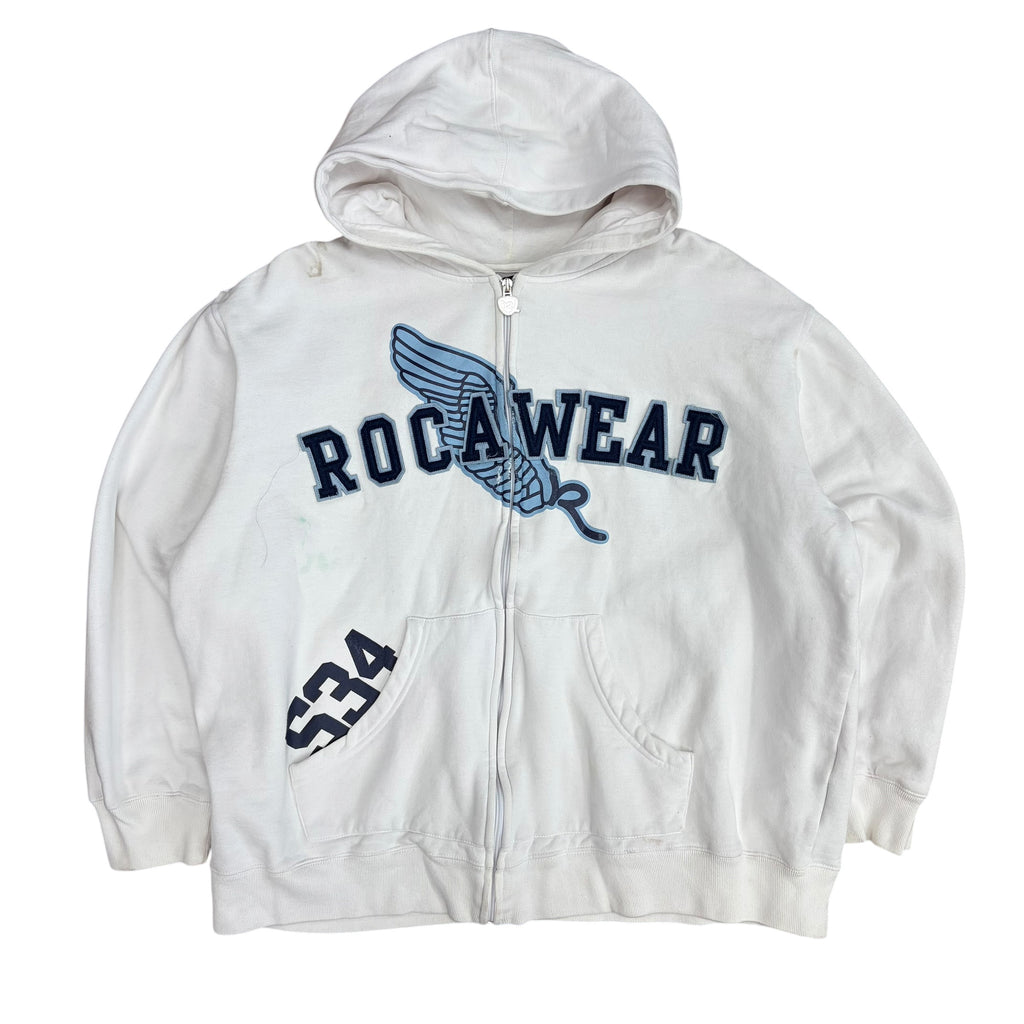 Vintage Rocawear Wing Logo Hoodie White