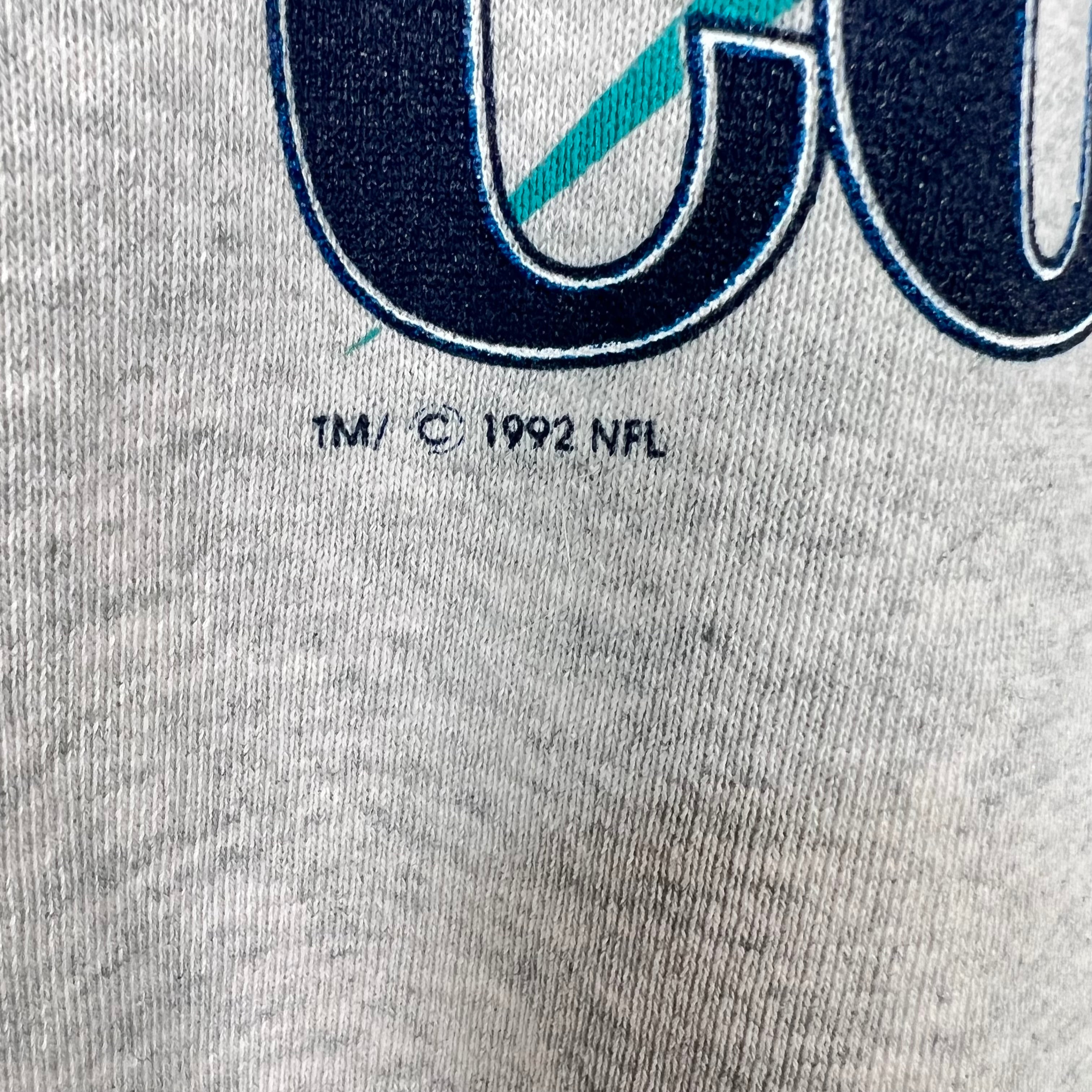1992 Trench NFL Dallas Cowboys World Champions Crewneck Soft Grey