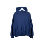 Vintage Russell Athletic Blank Hoodie Navy