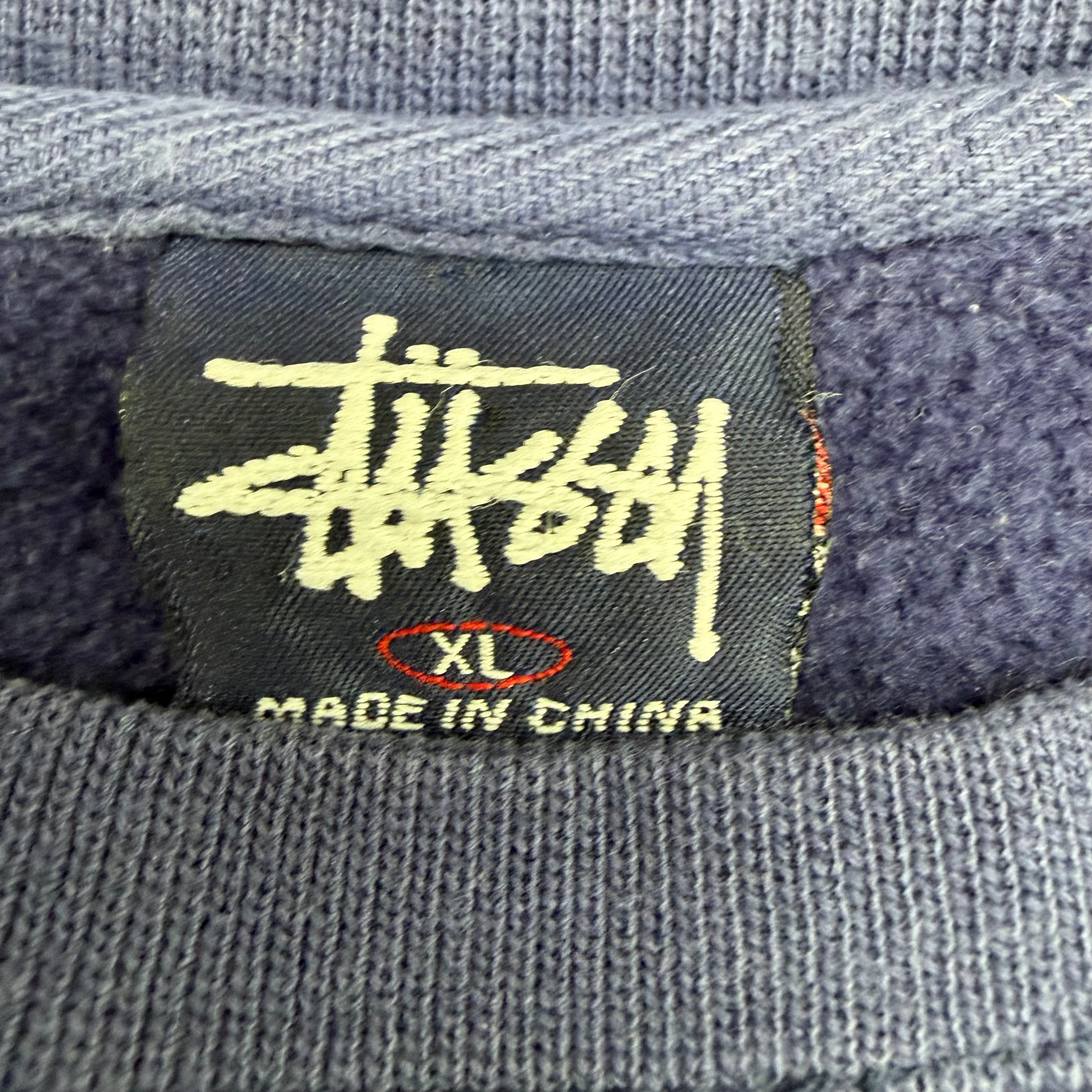 90’s Stussy Surf Logo Crewneck Navy
