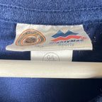 Vintage NHL Vancouver Canucks Kids Puck Logo Longsleeve Navy