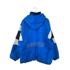 Vintage Duke Blue Devils Kangaroo Pouch Puffer Jacket Blue