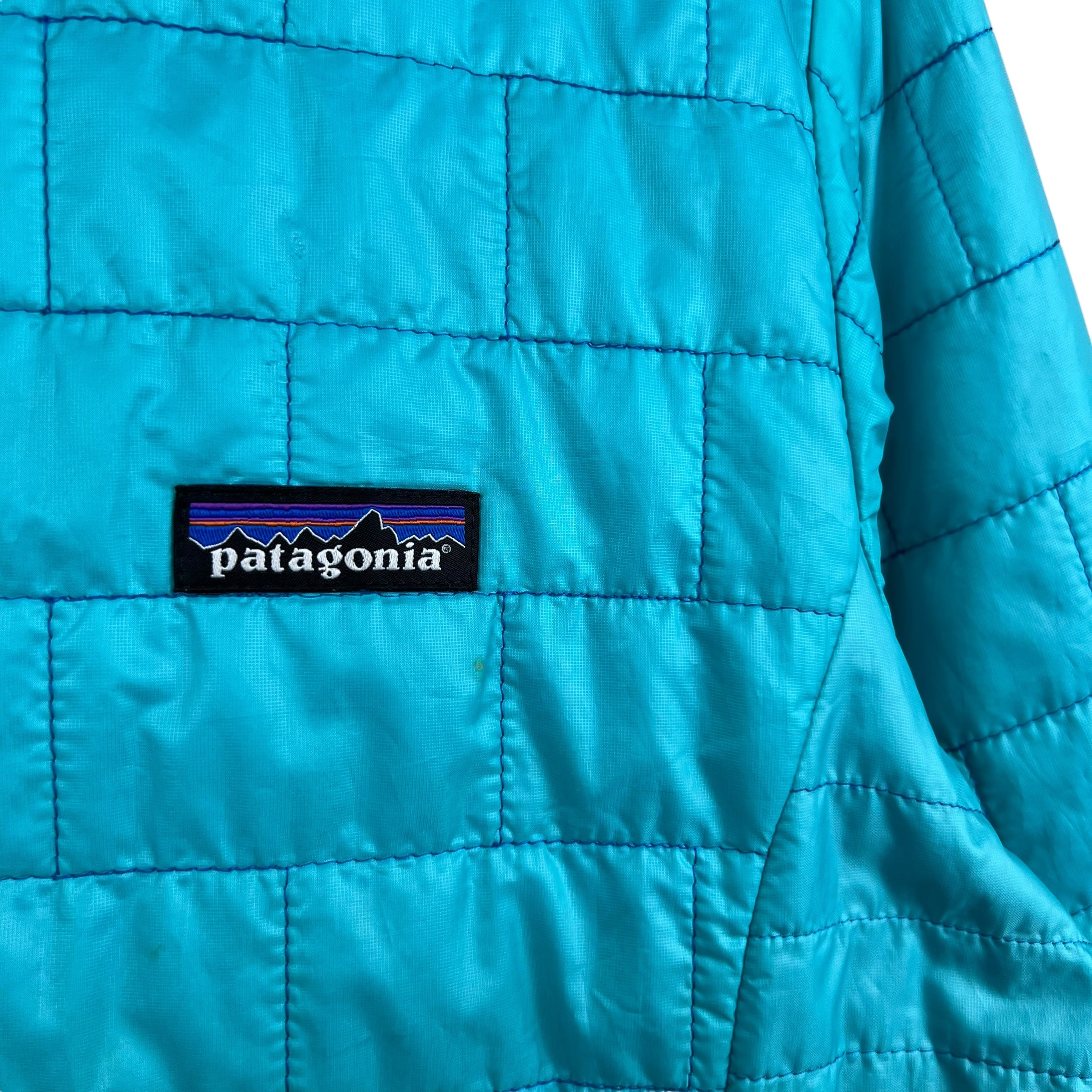 Vintage Patagonia Women’s Nano Puffer Jacket Turquoise Blue
