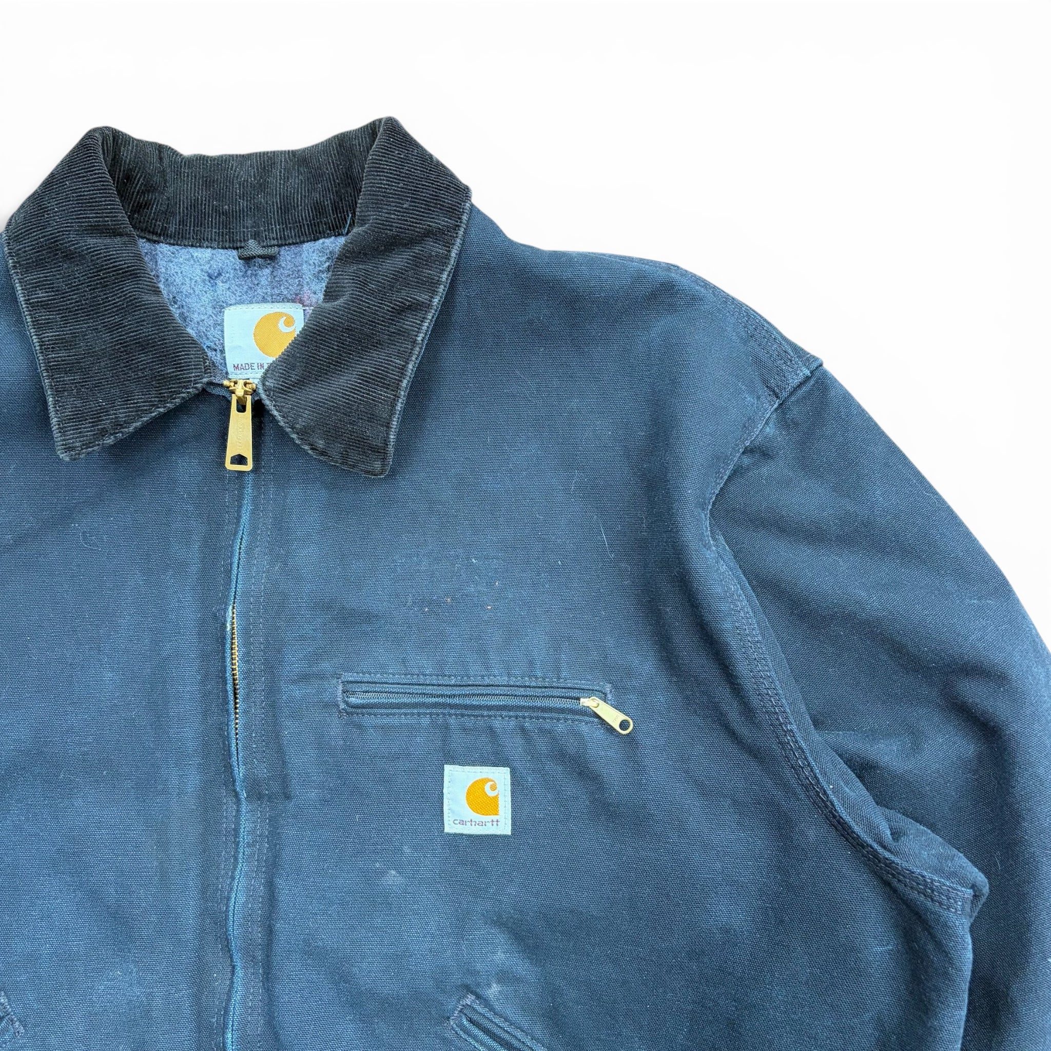 Vintage Carhartt Blanket Lined Detroit Jacket Black