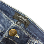 Y2K Ed Hardy Women’s Eagle/Snake Embroidered Jeans Dark Wash