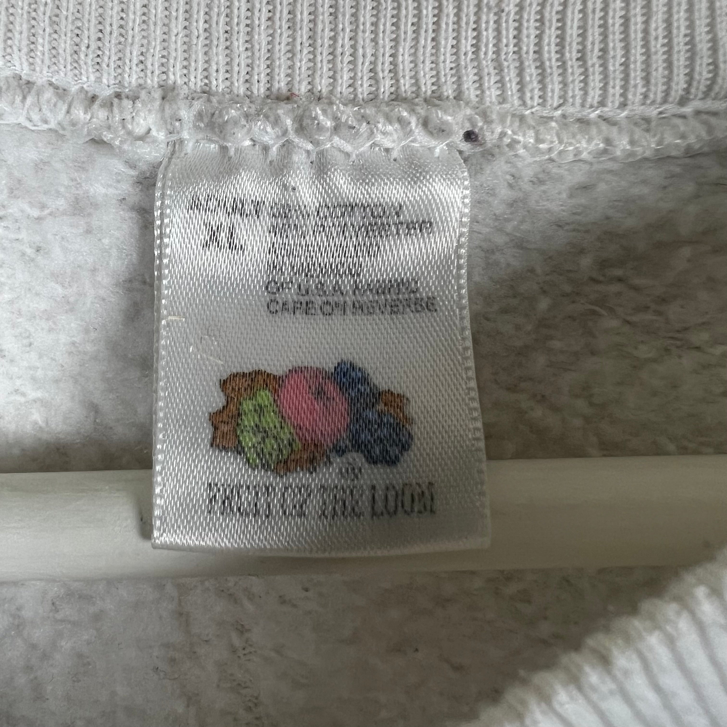 1995 MLB World Series Atlanta Braves vs Cleveland Indians Arch Logo Crewneck White