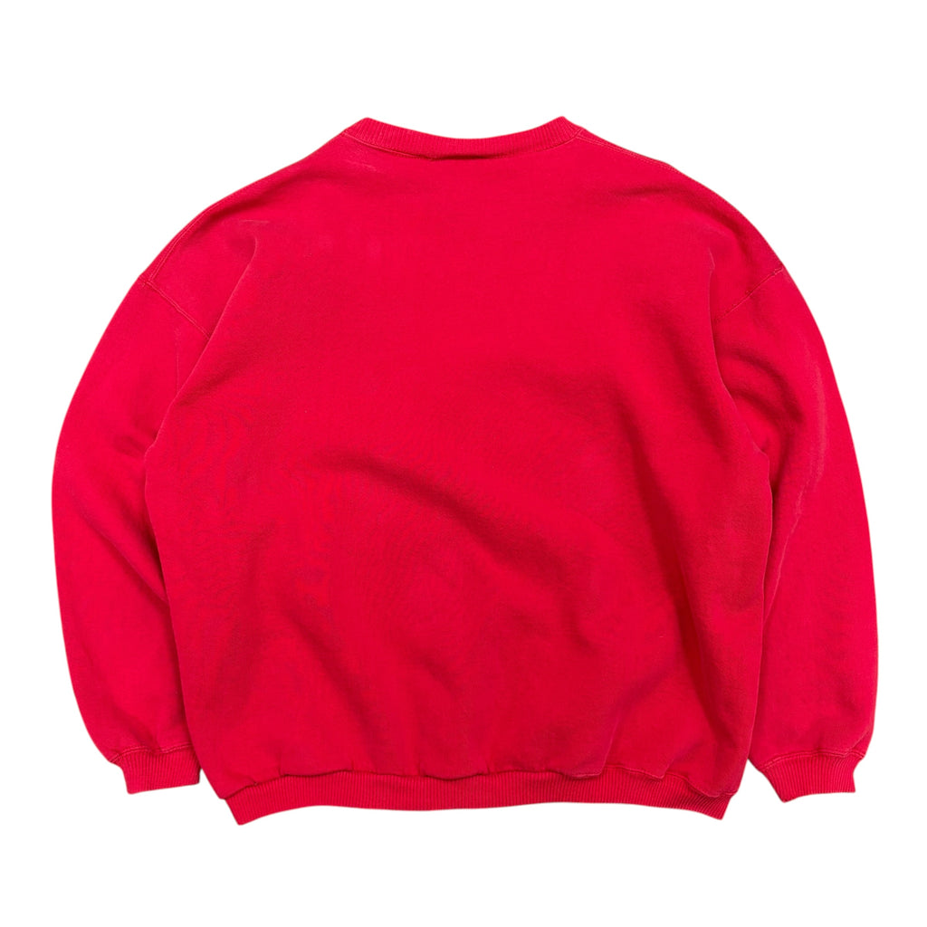 Vintage Ohio State Buckeyes Embroidered Crewneck Red