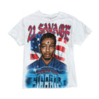 Vintage 21 Savage “The American Dream Tour” Tee White