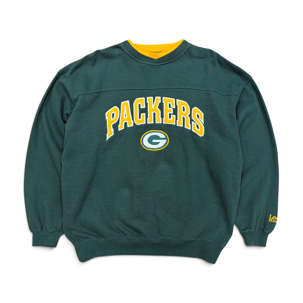 Vintage Lee Sport NFL Green Bay Packers Arch Logo Crewneck