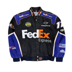Vintage Jeff Hamilton Chase Authentics NASCAR Denny Hamlin FedEx Racing Jacket