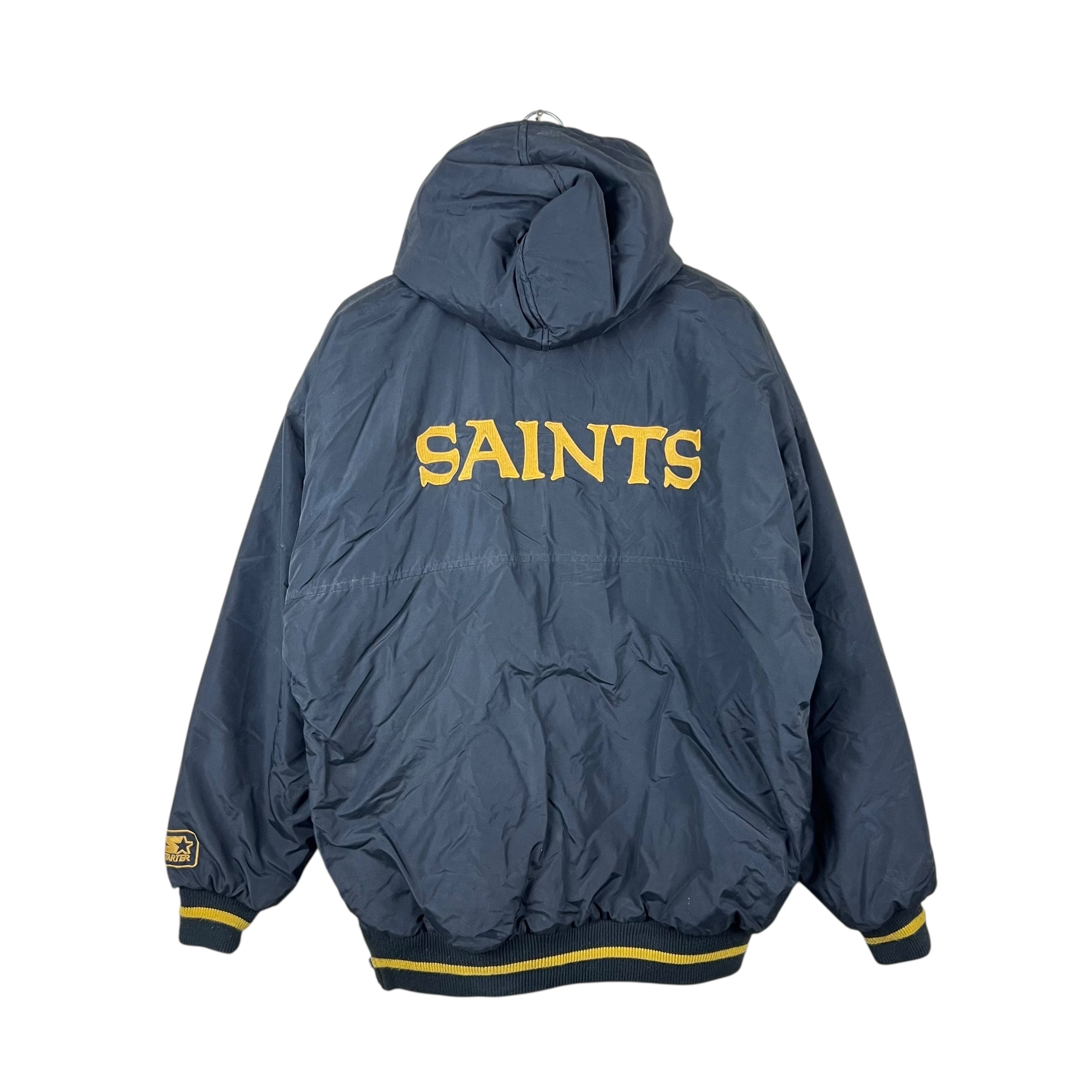 Vintage Starter NFL New Orleans Saints Puffer Jacket Black