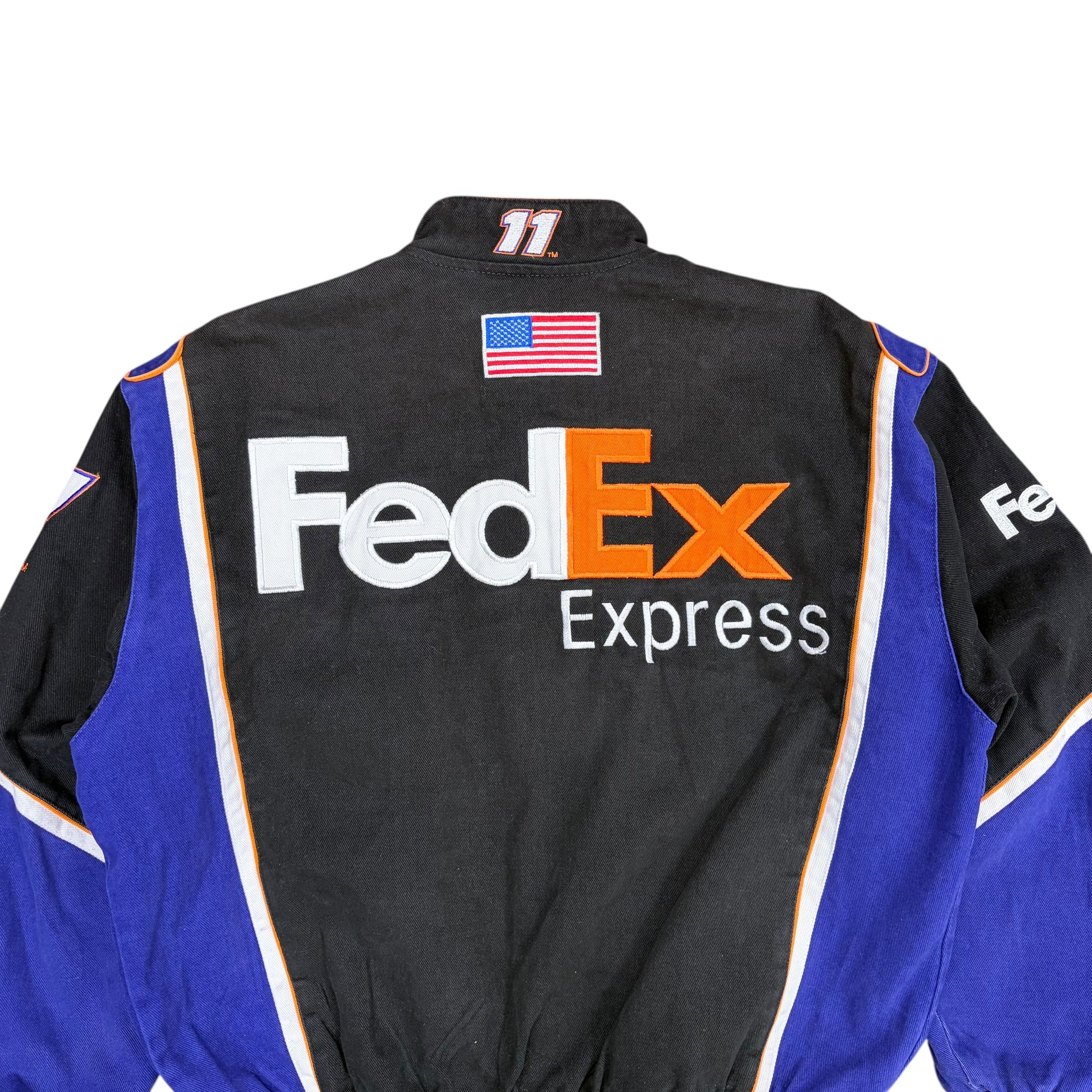 Vintage Jeff Hamilton Chase Authentics NASCAR Denny Hamlin FedEx Racing Jacket