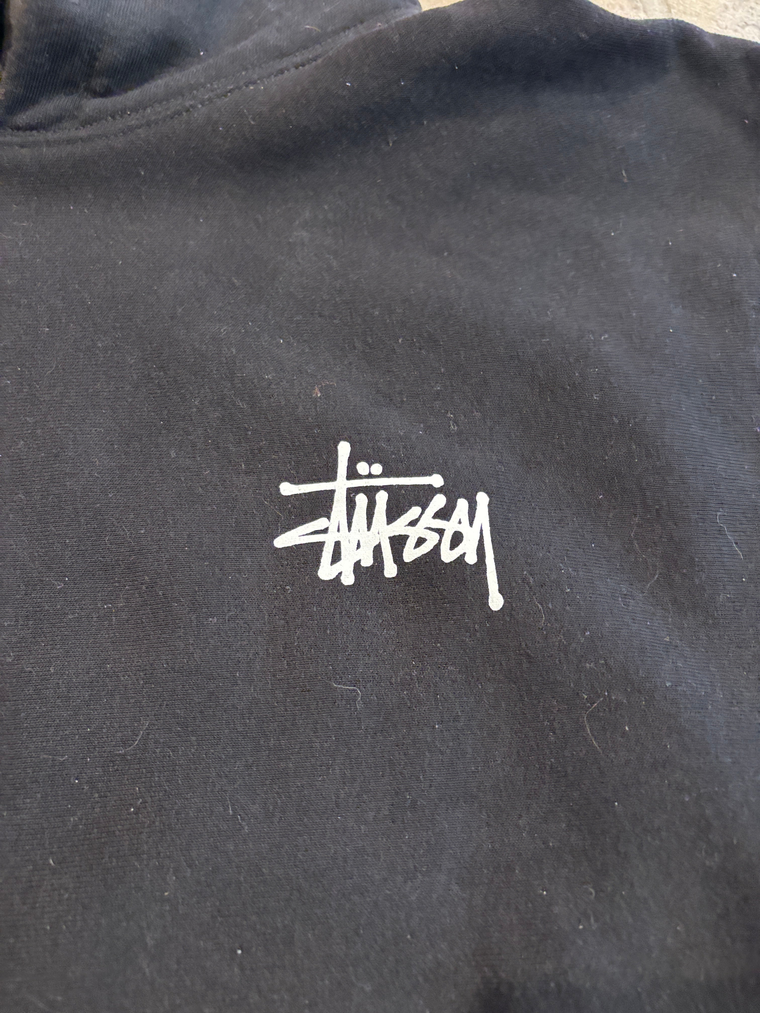 Stussy Classic Logo Hoodie Black