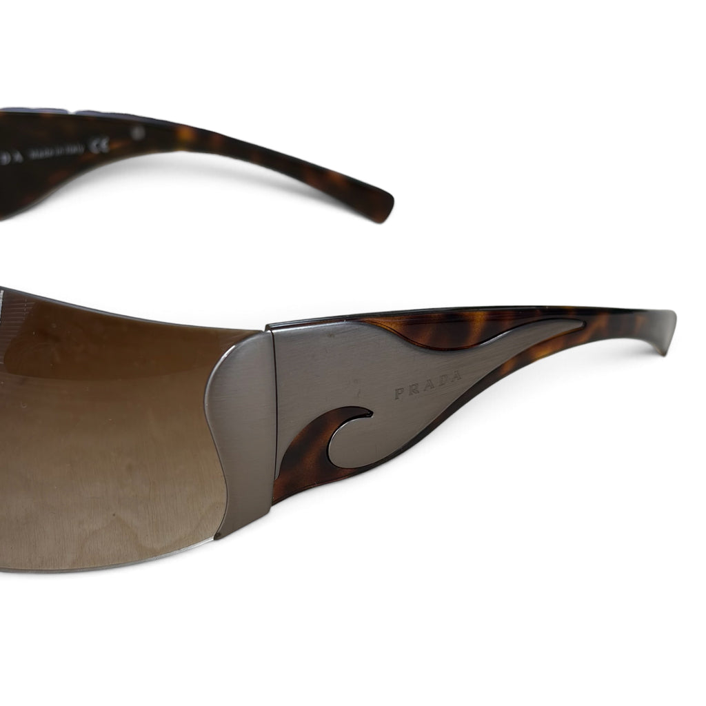 Prada Women’s No Rim Sunglasses SPR58F Brown
