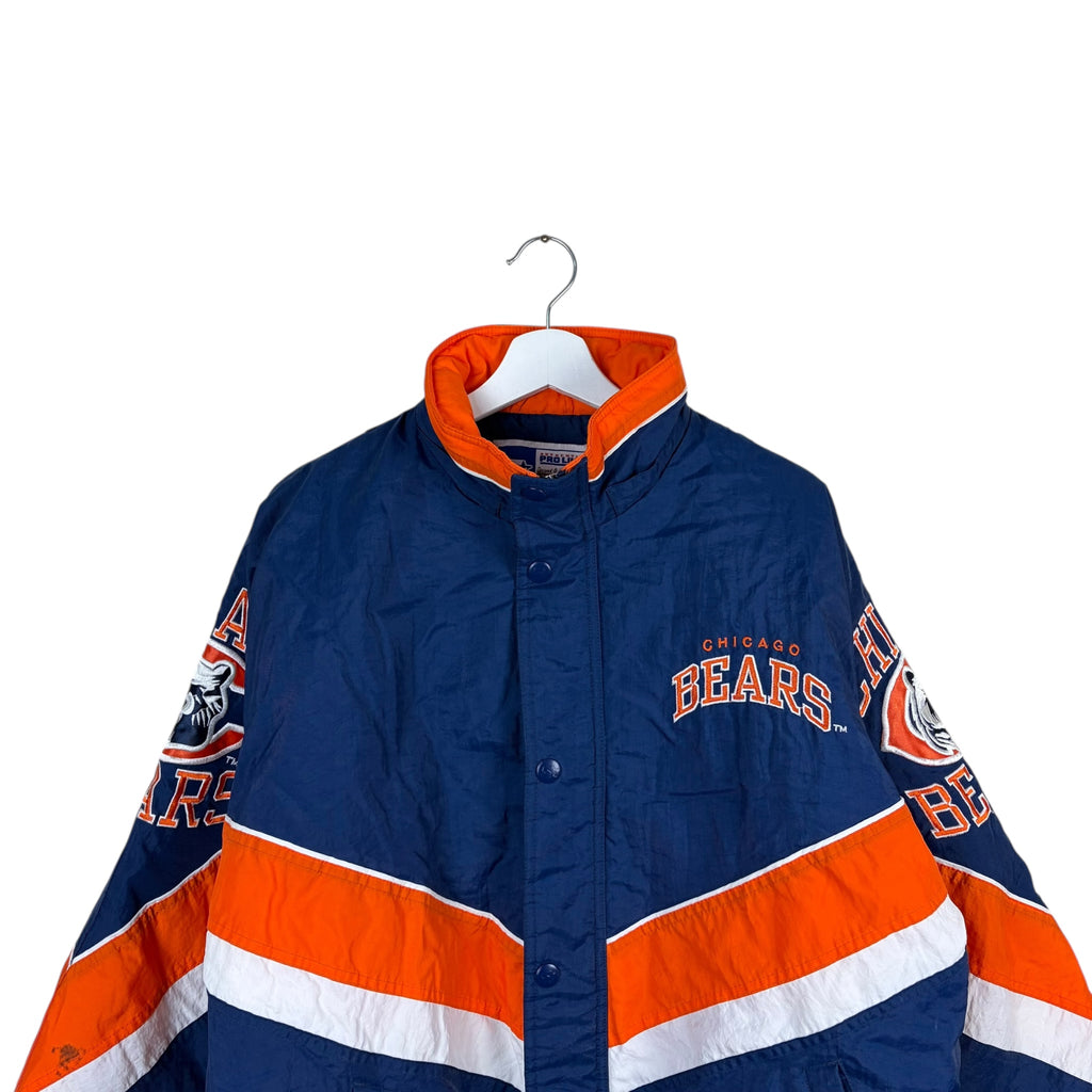 Vintage Starter NFL Chicago Bears Full Zip Puffer Jacket Navy
