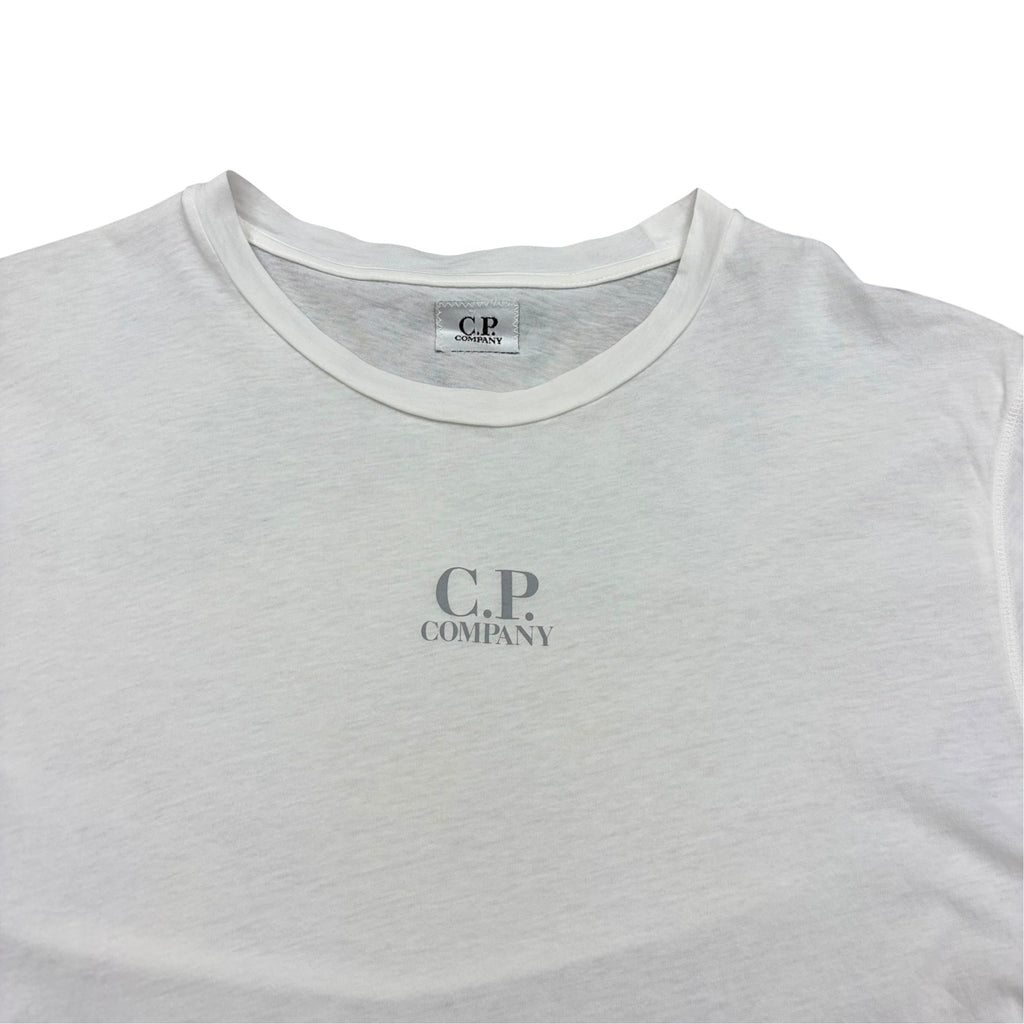 C.P. Company Logo Print Tee White