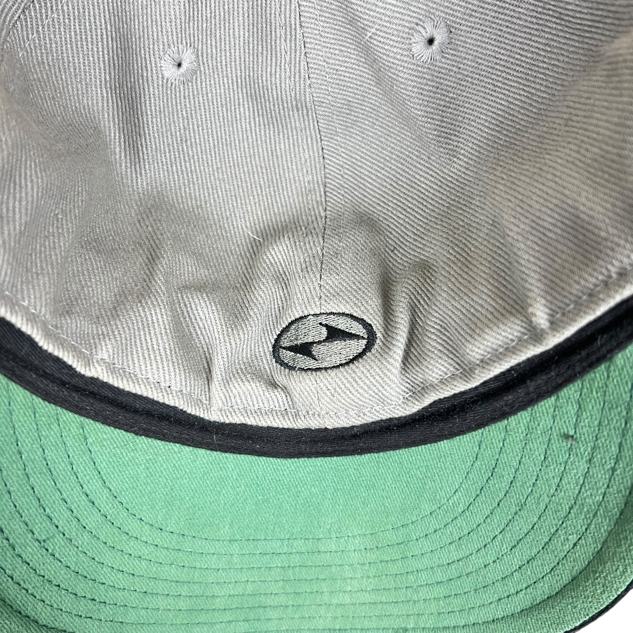 90s Nike Tiger Woods Big Swoosh Fitted Hat Grey/Black