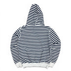 OVO Gold Embroidered Logo Stripe Hoodie White/Navy