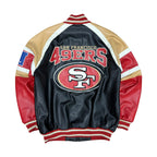 Vintage GIII NFL San Francisco 49ers Leather Bomber Jacket