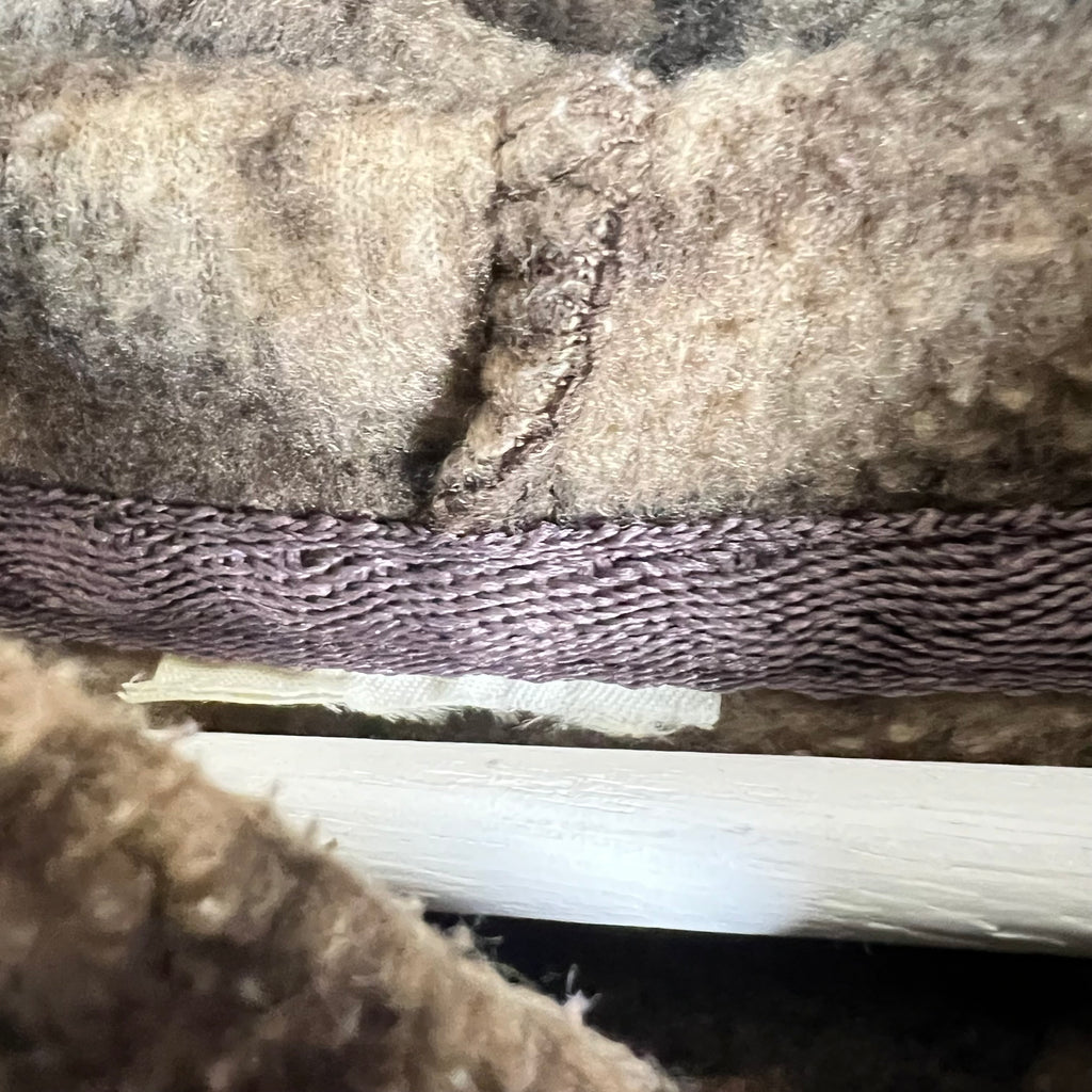 Vintage Dragon Print AOP Sherpa Hoodie Brown