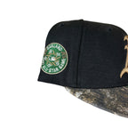 Vintage MLB Oakland Athletics Realtree Fitted Hat Black