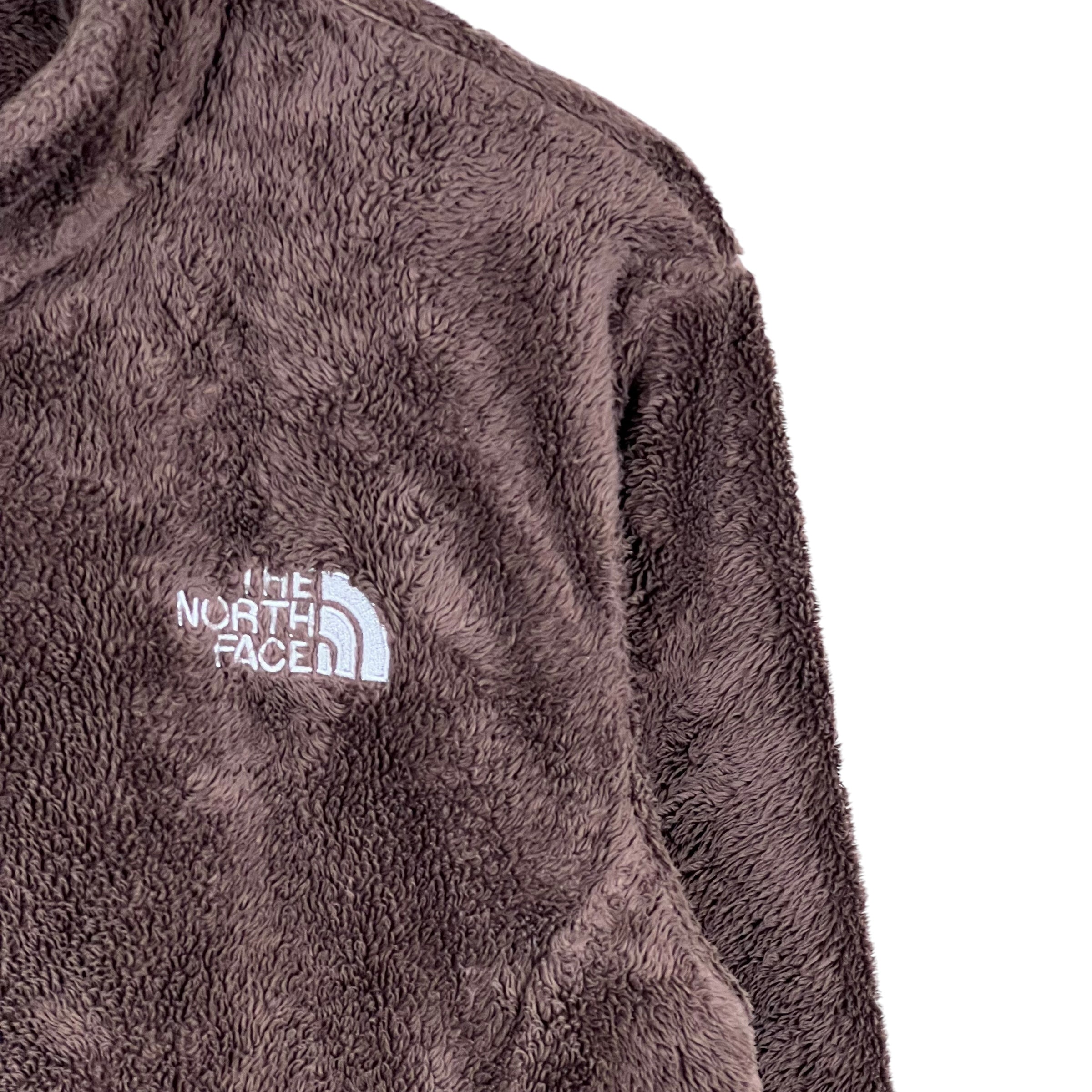 Vintage North Face Women’s Fleece Full Zip Jacket Dark Brown