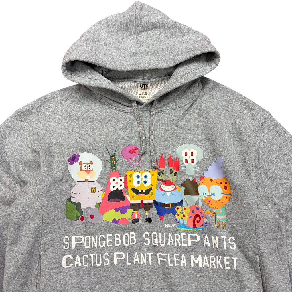 Cactus Plant Flea Market x Uniqlo x Spongebob SquarePants Hoodie Grey
