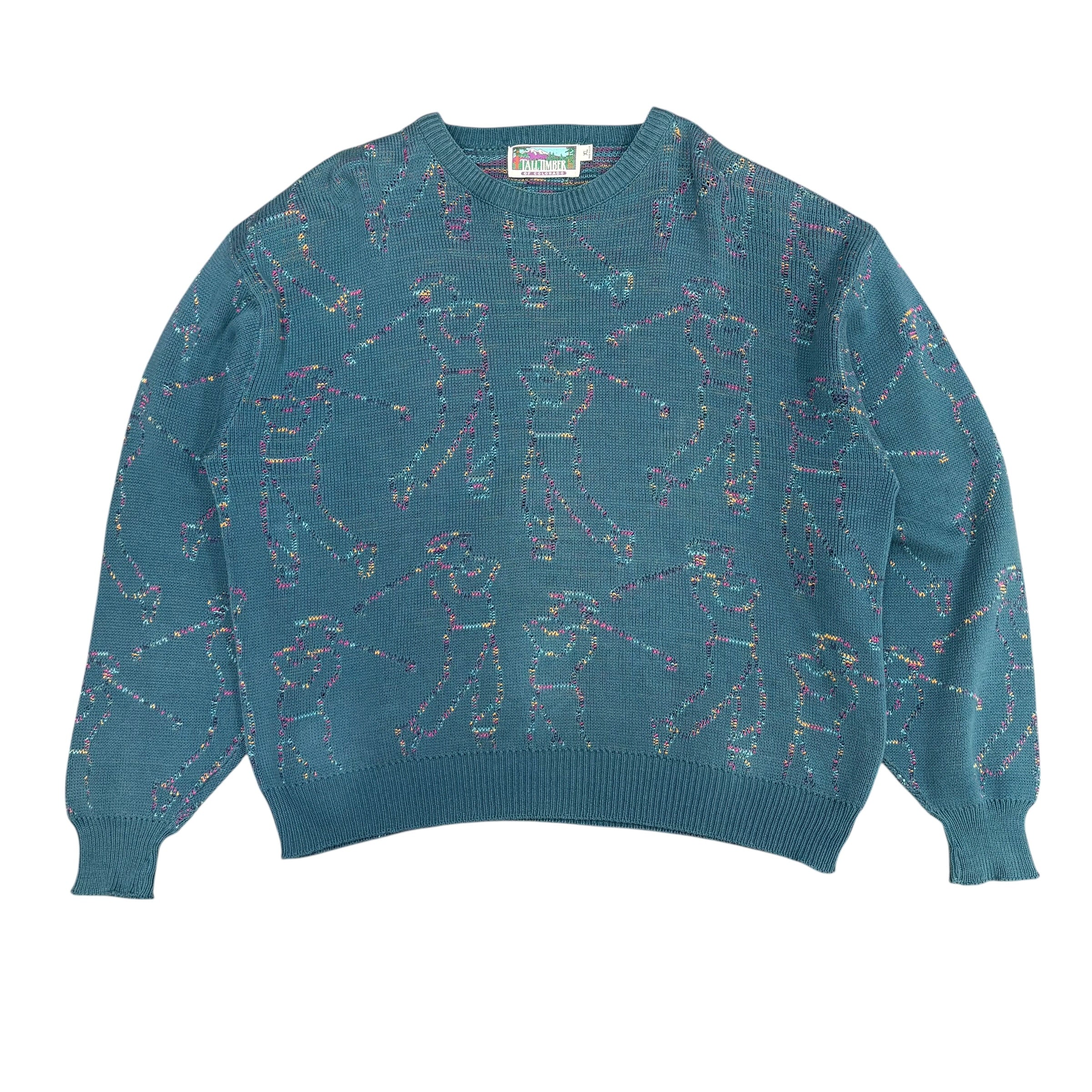 Vintage Tall Timber Golfing AOP Knit