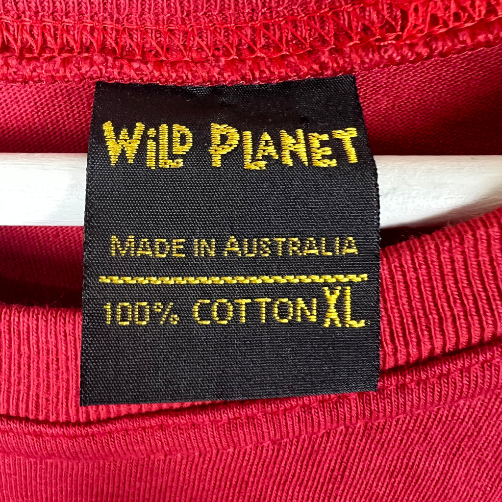 Vintage Wild Planet Australia Wildlife Tee Red