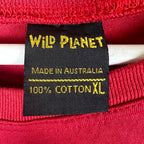 Vintage Wild Planet Australia Wildlife Tee Red