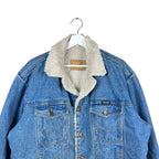 Vintage Wrangler Sherpa Denim Jacket Mid Wash