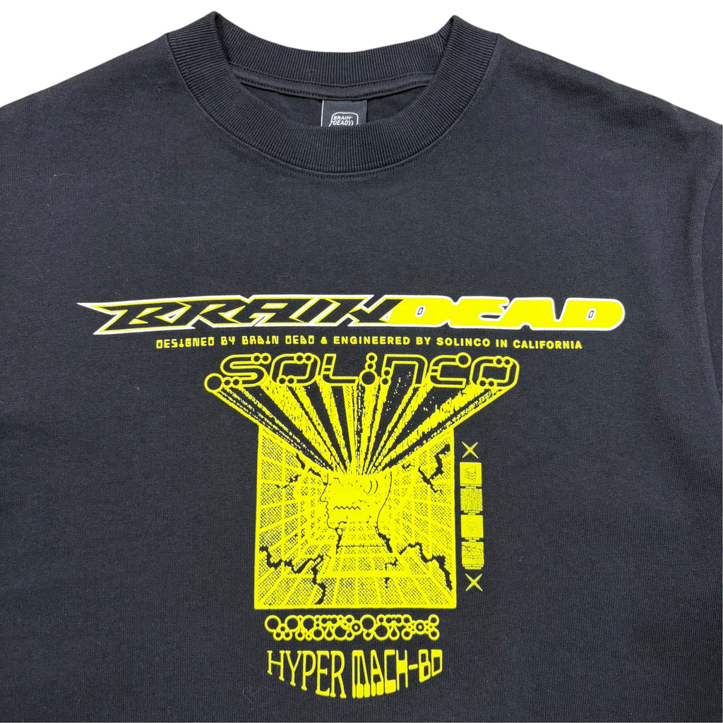 Brain Dead x Solinco Hyper Mach-BD Tee Black