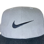 90s Nike Tiger Woods Big Swoosh Fitted Hat Grey/Black