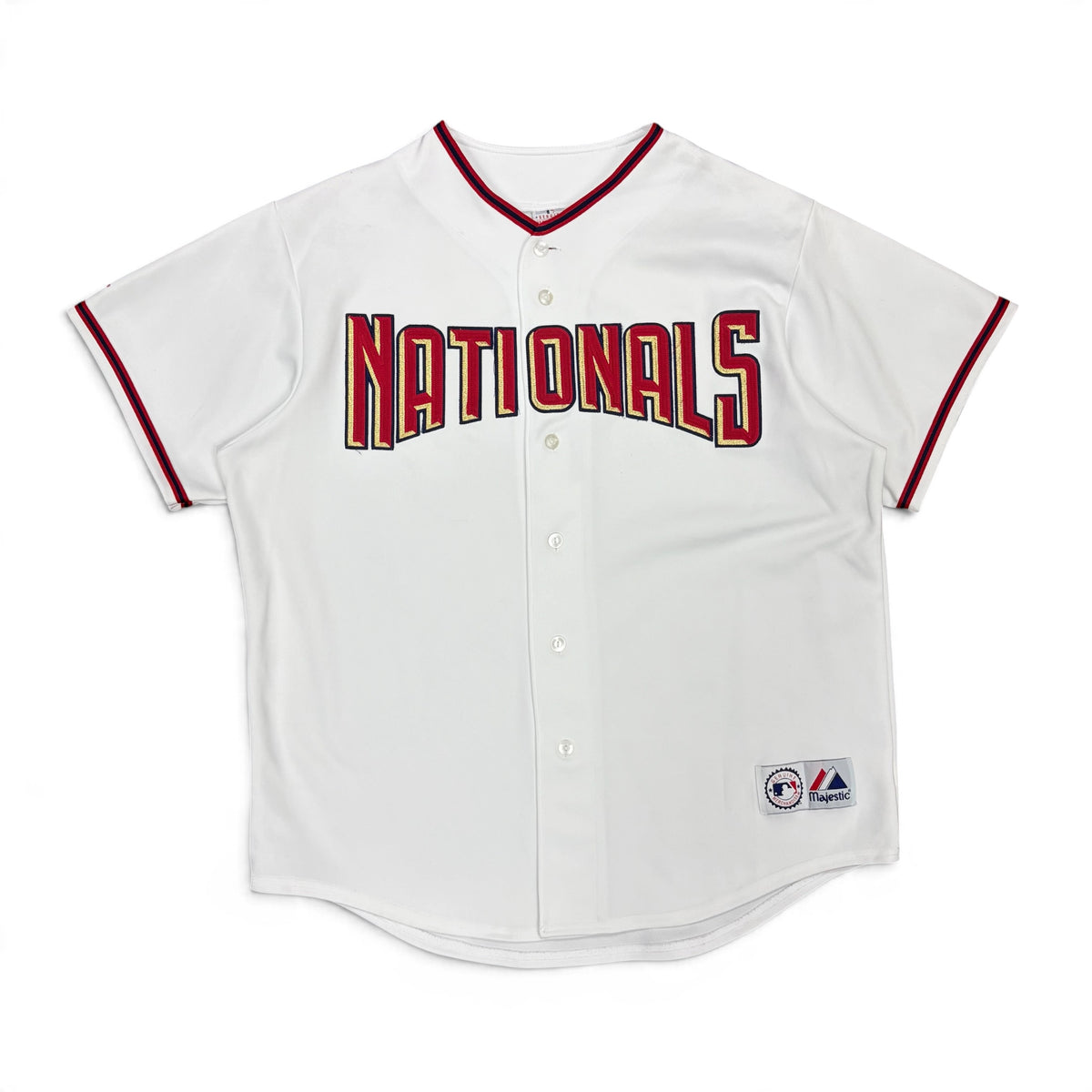 Vintage Majestic MLB Washington Nationals Blank Home Jersey