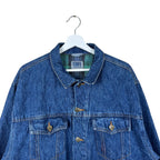 Vintage Denver Hayes Blanket Lined Denim Jacket Dark Mid Wash